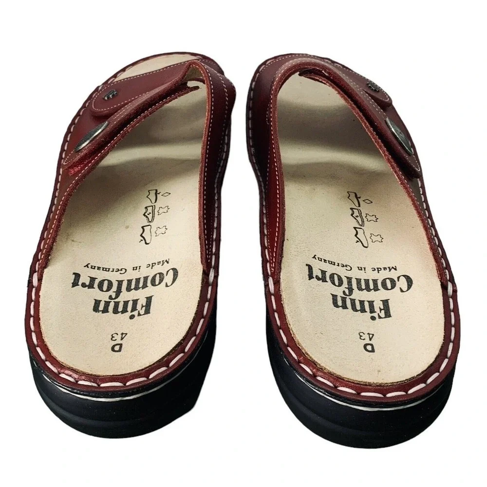 Finn Comfort Sansibar Venezia Red Sandals Womens Size 12 US 43 EU NWOT $225 - Picture 8 of 16